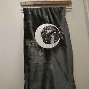 Halloween throw blanket with bats